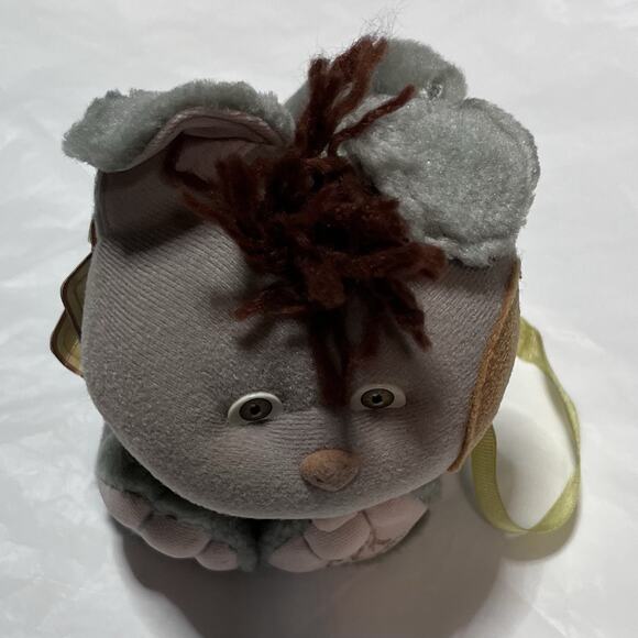 Vtg 1986 CPK Pets Grey Dog Yellow Leash Cabbage Patch Kids Plush Toy NOS NWT - Picture 5 of 14